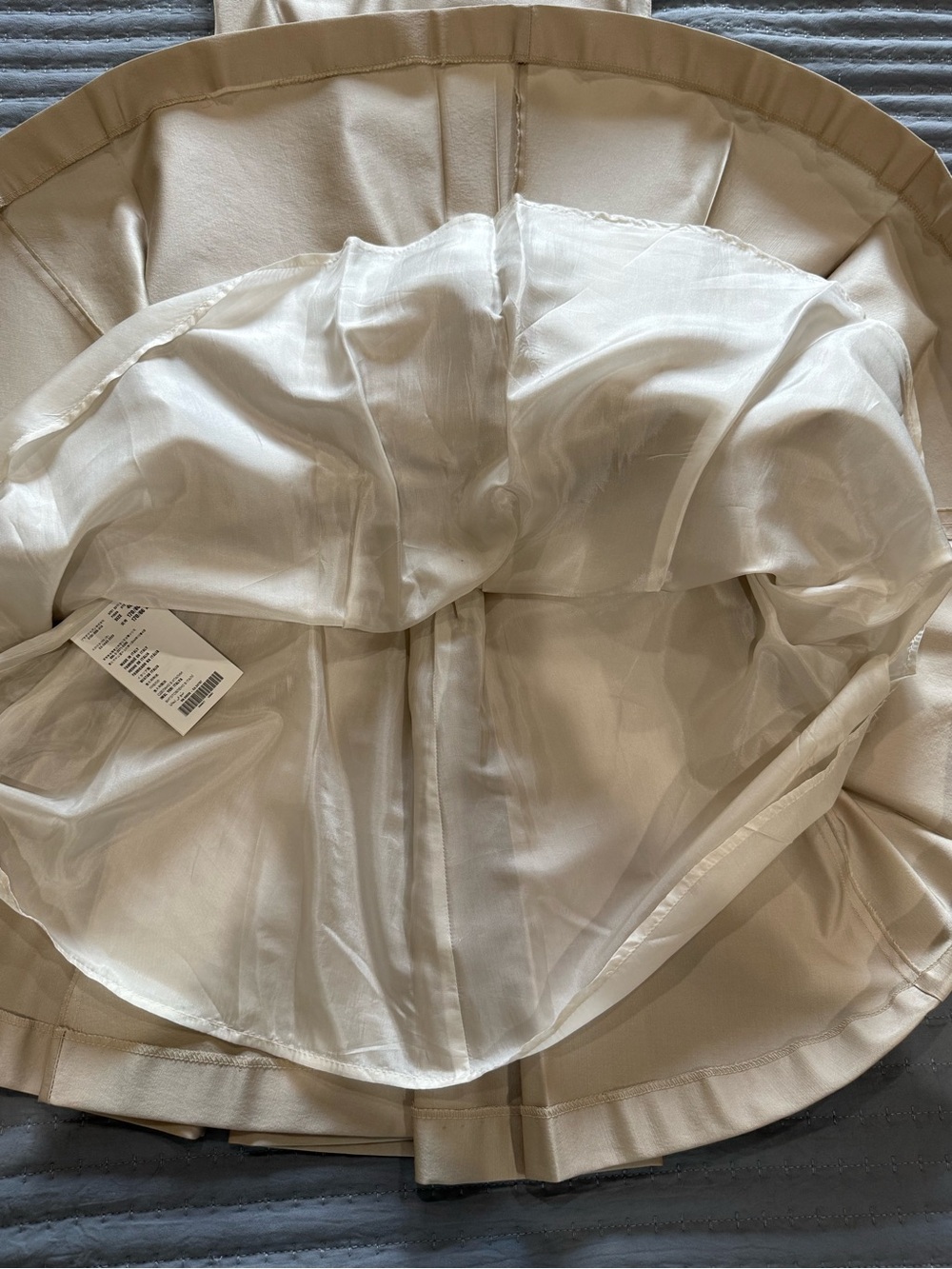 PRADA Cream Sleeveless Belted Mini Dress - Picture 5 of 8